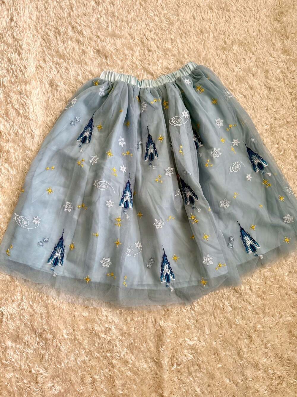 Hanna Andersson x Disney Frozen Elsa Embroidered Tulle Skirt